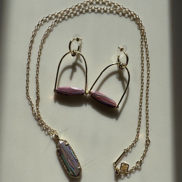 Kendra Scott Layla Necklace and earring SET